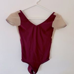 burgundy nylon and tan mesh yumiko